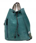 AS2OVアッソブ）の古着「SUEDE DRAWSTRING BAG」｜ブルー