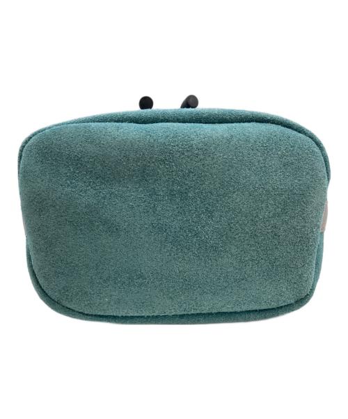 AS2OV（アッソブ）AS2OV (アッソブ) SUEDE DRAWSTRING BAG ブルーの古着・服飾アイテム