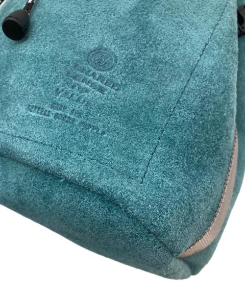 AS2OV（アッソブ）AS2OV (アッソブ) SUEDE DRAWSTRING BAG ブルーの古着・服飾アイテム