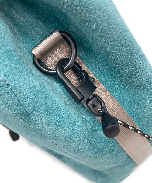 AS2OV（アッソブ）AS2OV (アッソブ) SUEDE DRAWSTRING BAG ブルーの古着・服飾アイテム
