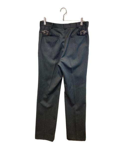 JOHN LAWRENCE SULLIVAN（ジョン ローレンス サリバン）JOHN LAWRENCE SULLIVAN (ジョン ローレンス サリバン) サイドジップ ウールギャバジン パンツ グレー サイズ:46の古着・服飾アイテム