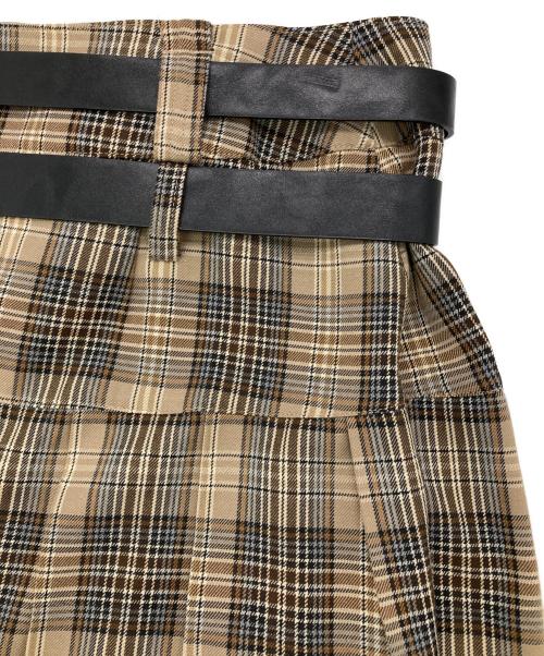SLY（スライ）SLY (スライ) SIDE ZIP PLEATS ブラウン サイズ:Freeの古着・服飾アイテム