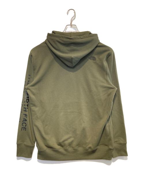 THE NORTH FACE（ザ ノース フェイス）THE NORTH FACE (ザ ノース フェイス) MESSAGE LOGO HOODIE カーキ サイズ:XLの古着・服飾アイテム