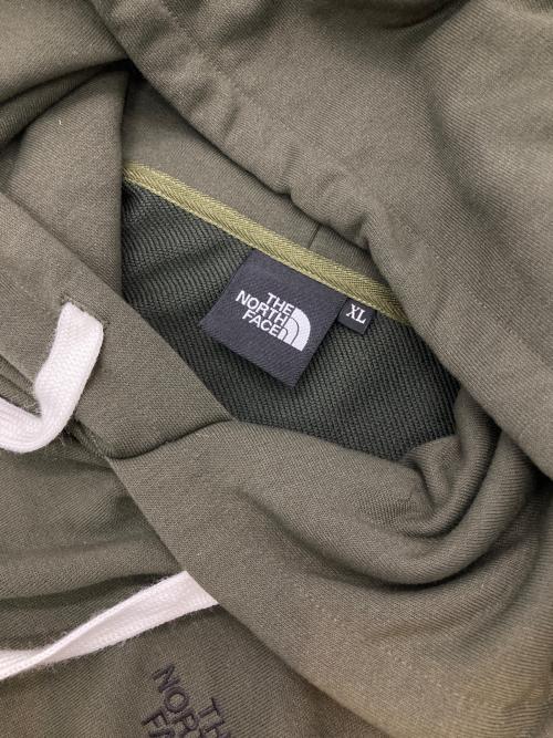 THE NORTH FACE（ザ ノース フェイス）THE NORTH FACE (ザ ノース フェイス) MESSAGE LOGO HOODIE カーキ サイズ:XLの古着・服飾アイテム