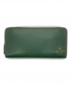 Vivienne Westwoodヴィヴィアンウエストウッド）の古着「オーブロゴラウンドジップウォレット」｜グリーン