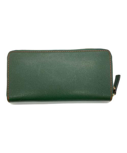 Vivienne Westwood（ヴィヴィアンウエストウッド）Vivienne Westwood (ヴィヴィアンウエストウッド) オーブロゴラウンドジップウォレット グリーンの古着・服飾アイテム
