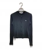 maison kitsuneメゾンキツネ）の古着「リブ ベイビー フォックス カーディガン」｜ブラック