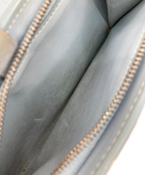 BOTTEGA VENETA（ボッテガベネタ）BOTTEGA VENETA (ボッテガベネタ) マキシイントレチャート2つ折り財布 スカイブルーの古着・服飾アイテム