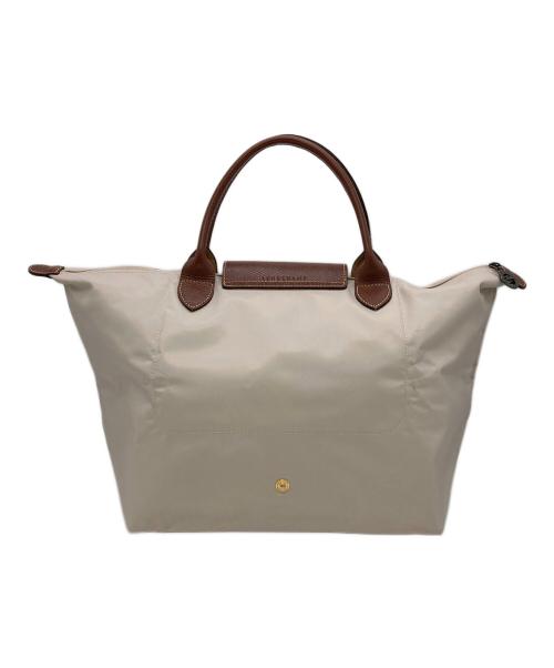 LONGCHAMP（ロンシャン）LONGCHAMP (ロンシャン) ル プリアージュ オリジナル M ショルダーバッグリサイクルキャンバス アイボリーの古着・服飾アイテム