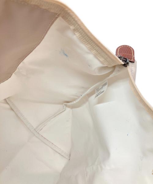 LONGCHAMP（ロンシャン）LONGCHAMP (ロンシャン) ル プリアージュ オリジナル M ショルダーバッグリサイクルキャンバス アイボリーの古着・服飾アイテム