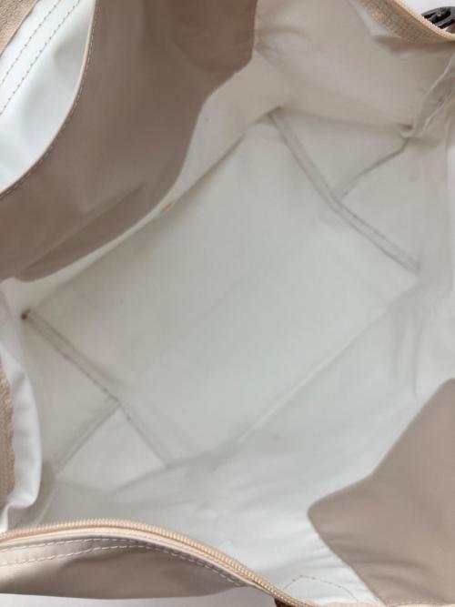 LONGCHAMP（ロンシャン）LONGCHAMP (ロンシャン) ル プリアージュ オリジナル M ショルダーバッグリサイクルキャンバス アイボリーの古着・服飾アイテム