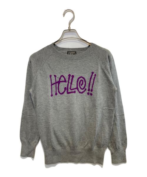 stussy women（ステューシーウィメン）stussy women (ステューシーウィメン) アンゴラブレンドニット グレー サイズ:Sの古着・服飾アイテム