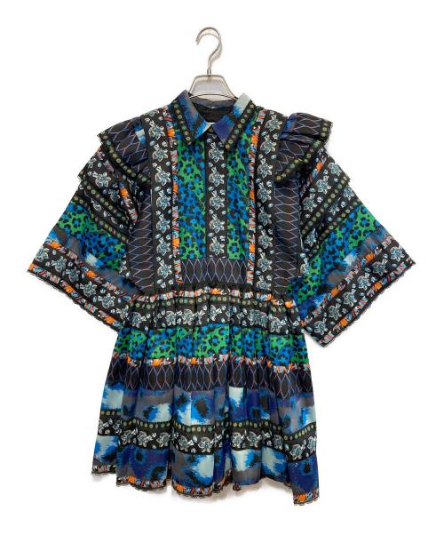 H&M（エイチアンドエム）H&M (エイチアンドエム) KENZO (ケンゾー) ブラウスワンピース ブラック サイズ:XS 未使用品の古着・服飾アイテム