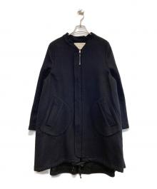 TELA（テラ）の古着「スタンドカラーコート」｜ネイビー
