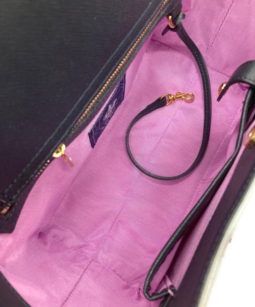 A.D.M.J.（エーディーエムジェイ）A.D.M.J. (エーディーエムジェイ) ヒマラヤクロコ型押し2WAYマイクロトートショルダーバッグ ホワイトの古着・服飾アイテム