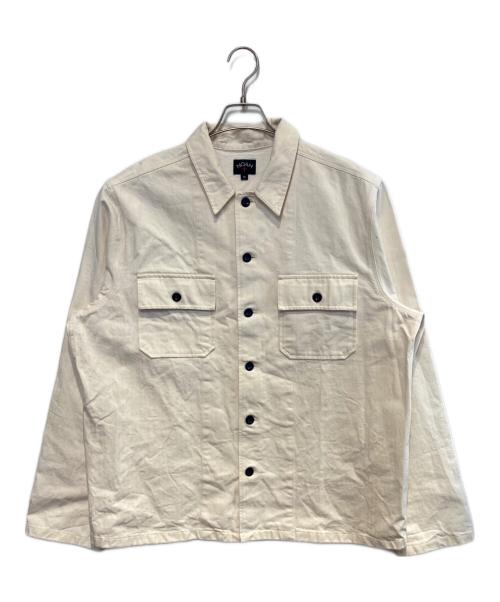 Noah（ノア）Noah (ノア) MILITARY SHIRT ホワイト サイズ:XLの古着・服飾アイテム