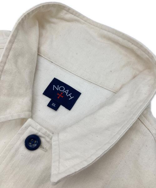 Noah（ノア）Noah (ノア) MILITARY SHIRT ホワイト サイズ:XLの古着・服飾アイテム