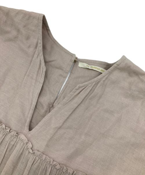 ne quittez pas（ヌキテパ）ne quittez pas (ヌキテパ) コットンボイルティアードワンピース ベージュ サイズ:Mの古着・服飾アイテム