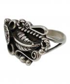 Navajoナバホ）の古着「リーフモチーフリング」｜シルバー