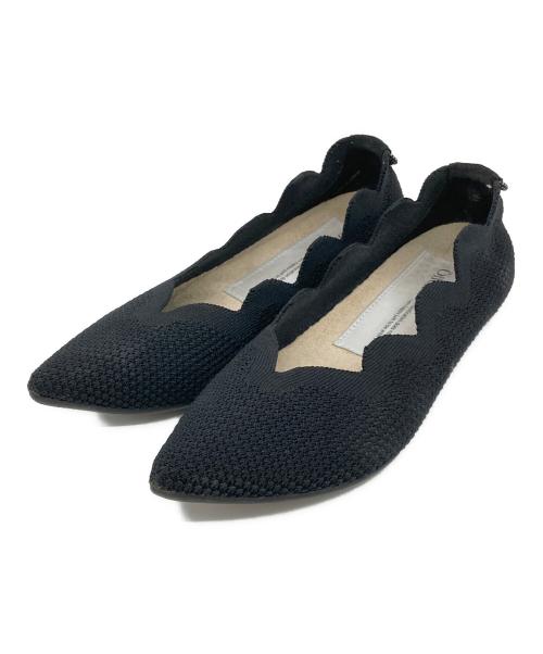 offen（オッフェン）offen (オッフェン) メッシュパンプス ブラック サイズ:37の古着・服飾アイテム