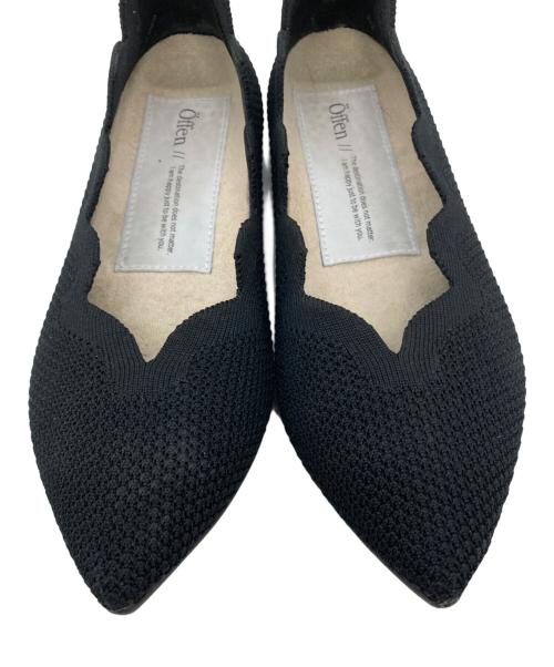 offen（オッフェン）offen (オッフェン) メッシュパンプス ブラック サイズ:37の古着・服飾アイテム