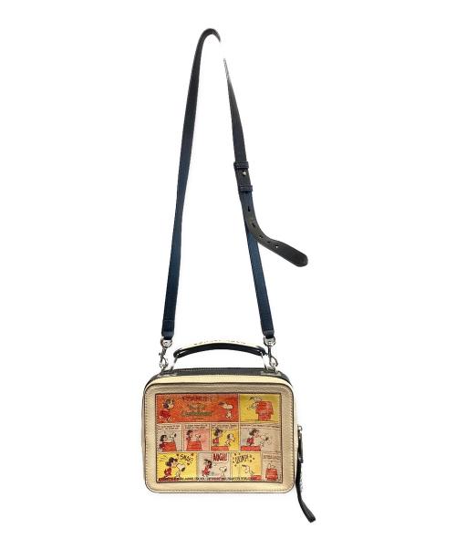 MARC JACOBS（マークジェイコブズ）MARC JACOBS (マークジェイコブズ) PEANUTS (ピーナッツ) BOX BAG 20 ベージュの古着・服飾アイテム