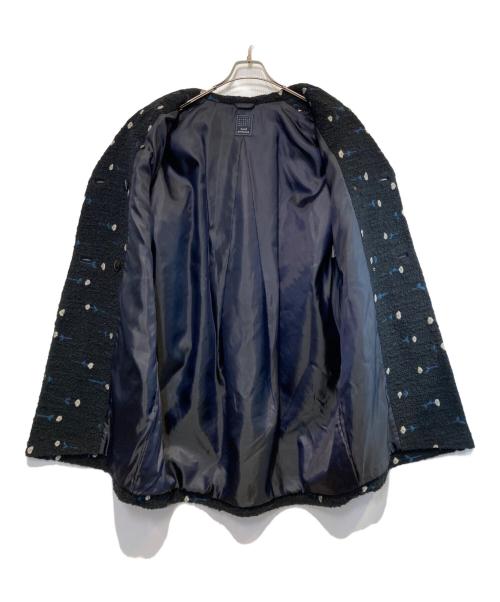 mina perhonen（ミナ ペルホネン）mina perhonen (ミナ ペルホネン) fortunaコート ネイビー サイズ:36の古着・服飾アイテム