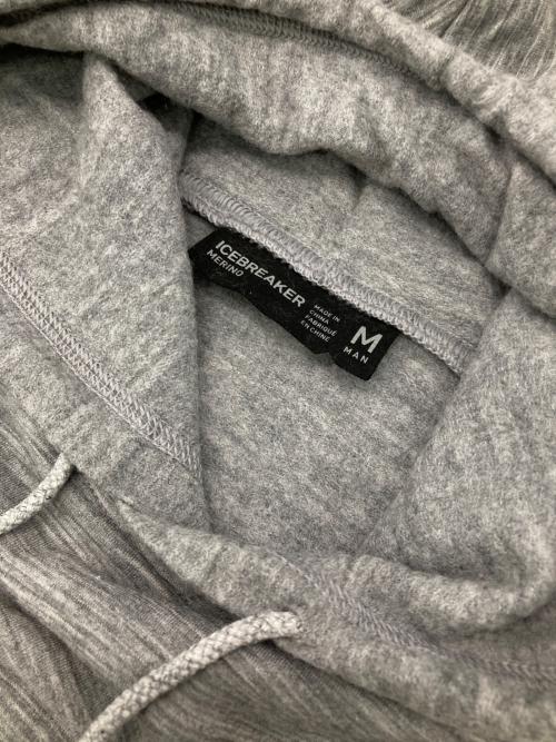 Icebreaker（アイスブレーカー）Icebreaker (アイスブレーカー) REAL FLEECE PULLOVER グレー サイズ:Mの古着・服飾アイテム