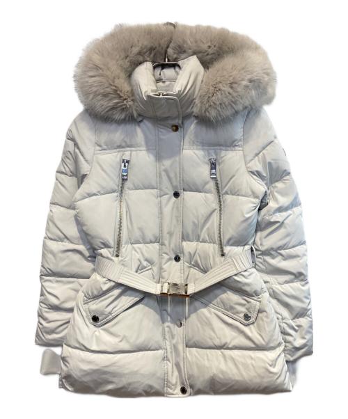 MICHAEL MICHAEL KORS（マイケル マイケルコース）MICHAEL MICHAEL KORS (マイケル マイケルコース) フォーファートリム キルティングベルテッドパファージャケット ホワイト サイズ:XSの古着・服飾アイテム