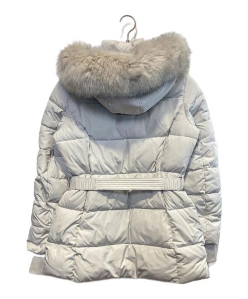 MICHAEL MICHAEL KORS（マイケル マイケルコース）MICHAEL MICHAEL KORS (マイケル マイケルコース) フォーファートリム キルティングベルテッドパファージャケット ホワイト サイズ:XSの古着・服飾アイテム