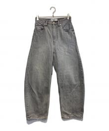 Curensology（カレンソロジー）の古着「ユーズドカーヴィーデニムパンツ」｜グレー