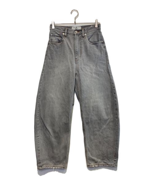 Curensology（カレンソロジー）Curensology (カレンソロジー) ユーズドカーヴィーデニムパンツ グレー サイズ:36の古着・服飾アイテム