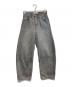 Curensology（カレンソロジー）の古着「ユーズドカーヴィーデニムパンツ」｜グレー