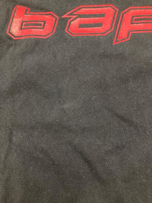 A BATHING APE（ア ベイシング エイプ）A BATHING APE (ア ベイシング エイプ) BAPE SILICON LOGO TEE ブラック サイズ:XLの古着・服飾アイテム