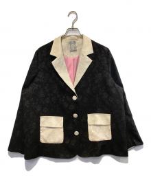 Tnewties（トゥエンティーズ）の古着「ジャガード3Bジャケット」｜ブラック