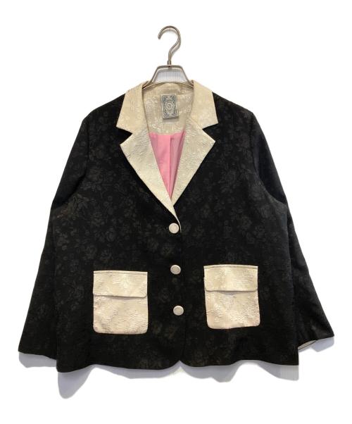 Tnewties（トゥエンティーズ）Tnewties (トゥエンティーズ) ジャガード3Bジャケット ブラック サイズ:Lの古着・服飾アイテム