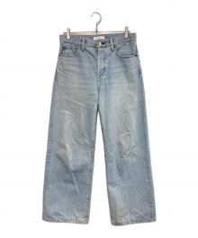 ebure（エブール）の古着「ウォッシュドワイドデニムパンツ」｜インディゴ