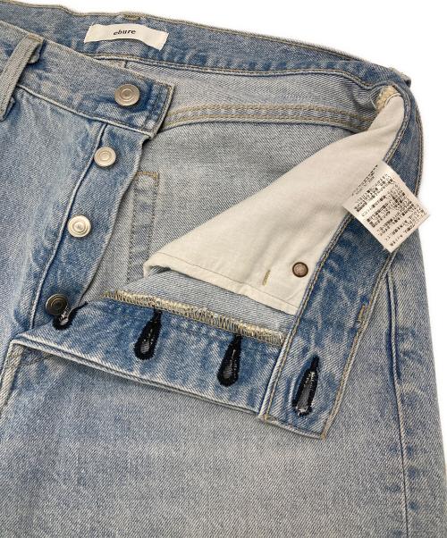 ebure（エブール）ebure (エブール) ウォッシュドワイドデニムパンツ インディゴ サイズ:40の古着・服飾アイテム