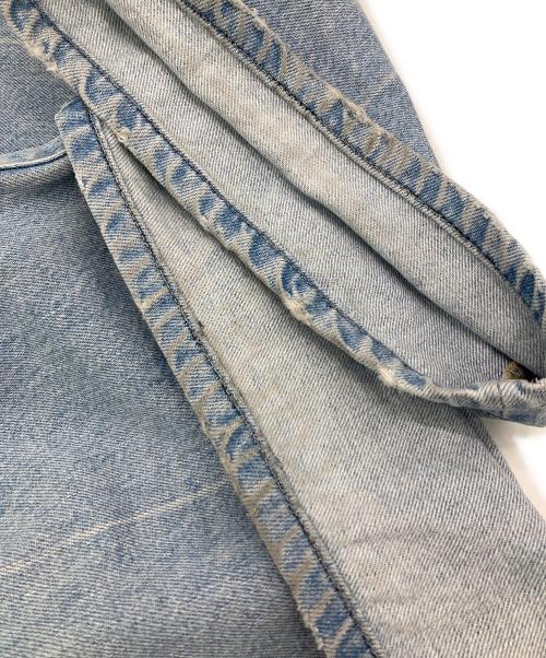 ebure（エブール）ebure (エブール) ウォッシュドワイドデニムパンツ インディゴ サイズ:40の古着・服飾アイテム