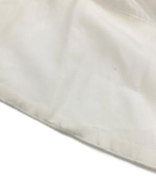 ebure（エブール）ebure (エブール) リネンギャザースカート ホワイト サイズ:38の古着・服飾アイテム