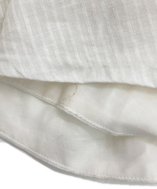 ebure（エブール）ebure (エブール) リネンギャザースカート ホワイト サイズ:38の古着・服飾アイテム