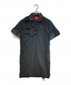 Vivienne Westwood RED LABELヴィヴィアンウエストウッドレッドレーベル）の古着「フリルポロシャツワンピース」｜ブラック