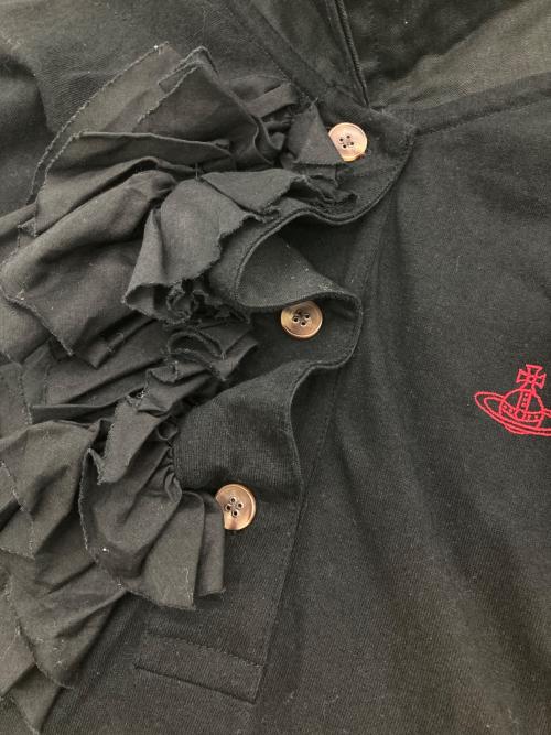 Vivienne Westwood RED LABEL（ヴィヴィアンウエストウッドレッドレーベル）Vivienne Westwood RED LABEL (ヴィヴィアンウエストウッドレッドレーベル) フリルポロシャツワンピース ブラック サイズ:00の古着・服飾アイテム