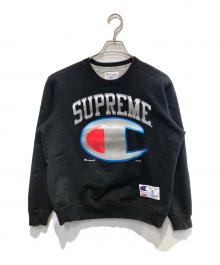 Champion×SUPREME（チャンピオン×シュプリーム）の古着「chrome crewneck」｜ブラック