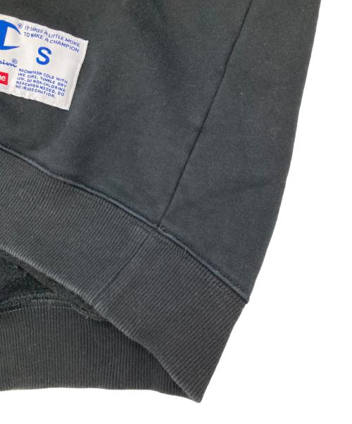 Champion（チャンピオン）Champion (チャンピオン) SUPREME (シュプリーム) chrome crewneck ブラック サイズ:Sの古着・服飾アイテム