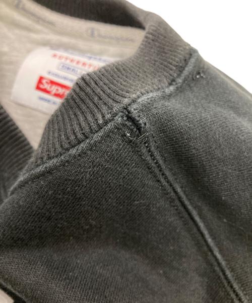 Champion（チャンピオン）Champion (チャンピオン) SUPREME (シュプリーム) chrome crewneck ブラック サイズ:Sの古着・服飾アイテム