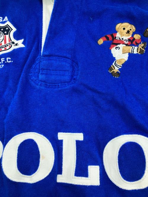 POLO RALPH LAUREN（ポロ・ラルフローレン）POLO RALPH LAUREN (ポロ・ラルフローレン) ラガーシャツ ブルー サイズ:Sの古着・服飾アイテム