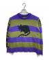 MARC JACOBS（マークジェイコブス）の古着「ボーダーニット」｜パープル×グリーン