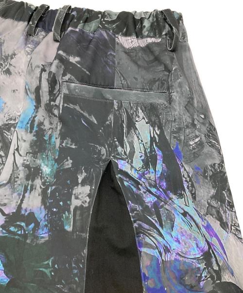 HARE（ハレ）HARE (ハレ) HAKAMAガラワイドパンツ ブラック×グレー サイズ:Freeの古着・服飾アイテム