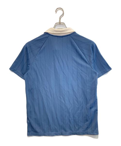 adidas（アディダス）adidas (アディダス) ピンストライプジャージー ブルー サイズ:L 未使用品の古着・服飾アイテム